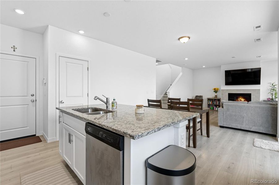 Furnished interior view inside a new home in Ascent Village at Sterling Ranch - Single Family Homes, Littleton (Image 7). Furnished interior view inside a new home in Ascent Village at Sterling Ranch - Single Family Homes, Littleton (Image 7).