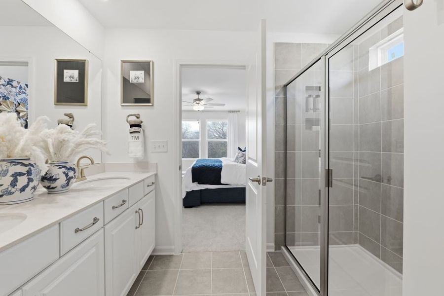 Furnished interior view inside a new home in The Coves on Lake Wylie, Charlotte (Image 13).