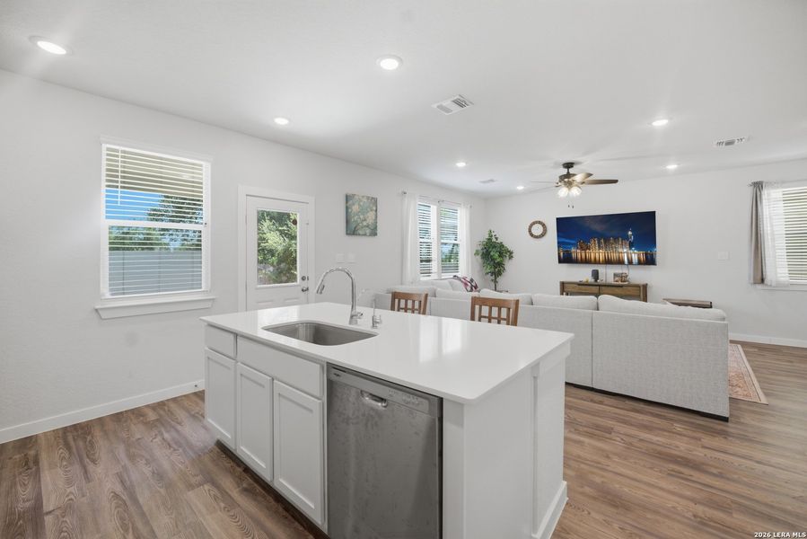 Furnished interior view inside a new home in Senna, San Antonio (Image 18).