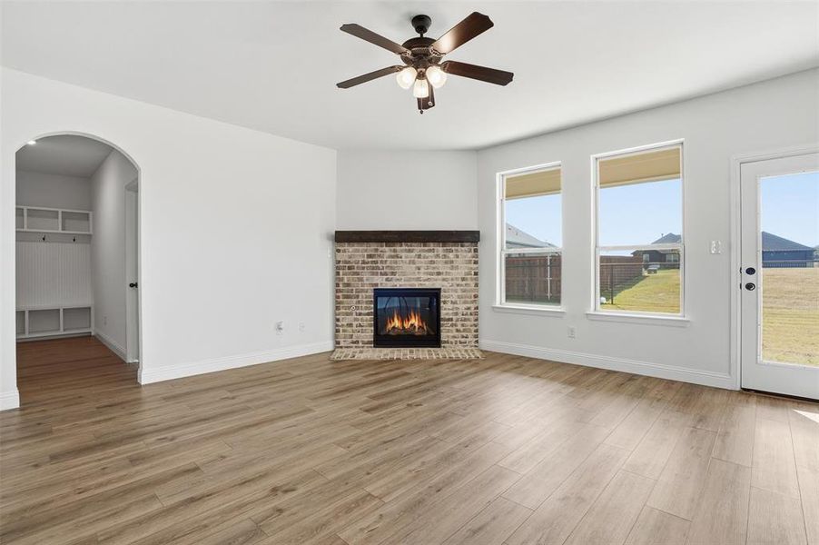 Spacious, unfurnished interior of a new home in Wildcat Ridge, Godley (Image 32). Spacious, unfurnished interior of a new home in Wildcat Ridge, Godley (Image 32).