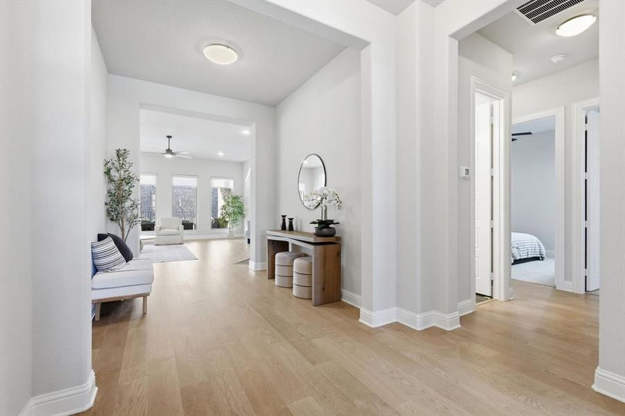 Furnished interior view inside a new home in , Midlothian (Image 9).
