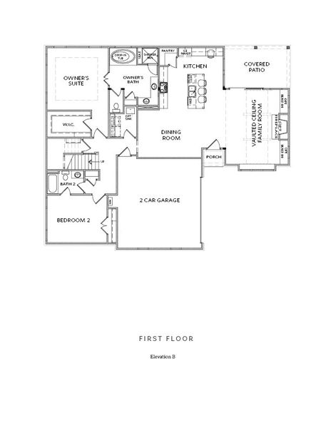 First Floor - Elevation B