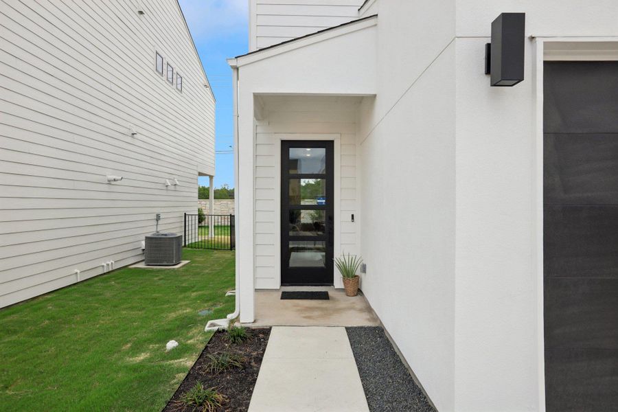 Exterior details and patio area of a home in Novel, Austin (Image 3).