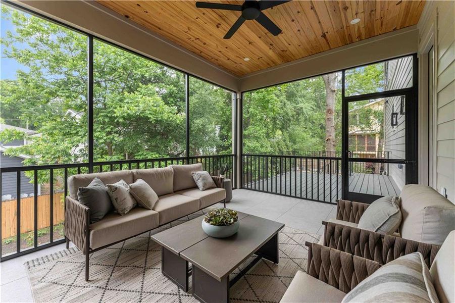 Exterior details and patio area of a home in , Atlanta (Image 25).