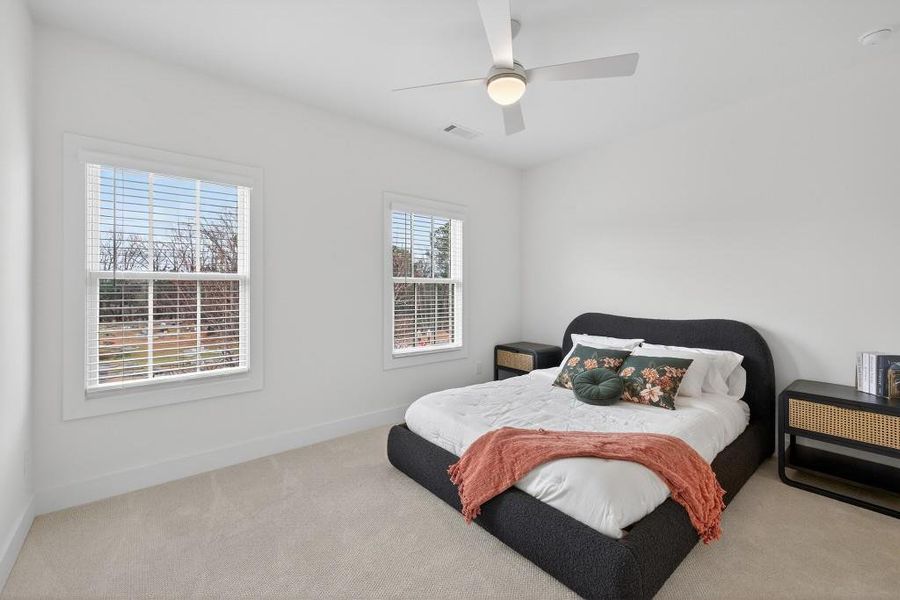 Furnished interior view inside a new home in Skyview On Broad, Sugar Hill (Image 51). Furnished interior view inside a new home in Skyview On Broad, Sugar Hill (Image 51).