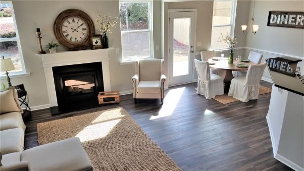 Representative furnished interior of a home built from the Emory by Piedmont Residential in Falls Creek, Flowery Branch (Image 22).