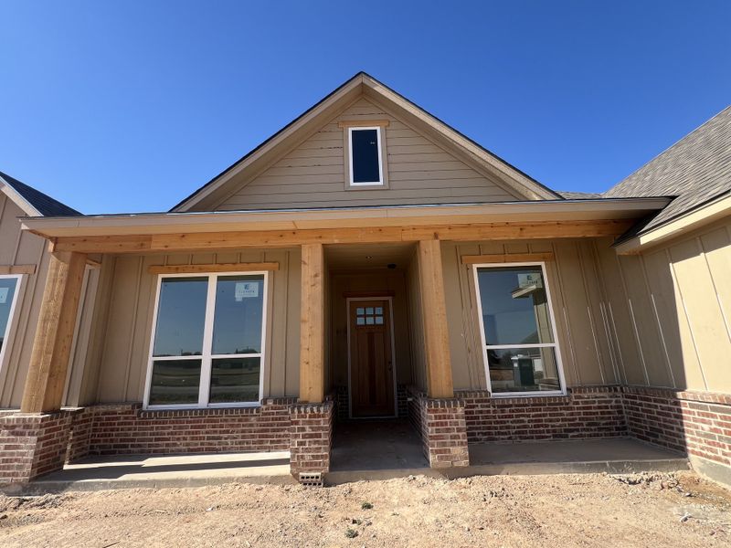 Front exterior of a new home in Zion Valley, Poolville, TX, highlighting curb appeal (Image 6). Front exterior of a new home in Zion Valley, Poolville, TX, highlighting curb appeal (Image 6).
