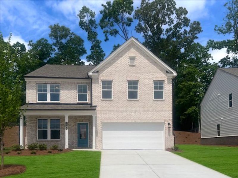 Representative exterior photo of a completed home built from the The Kershaw by Stanley Martin Homes in Riverside Ridge, Lawrenceville, GA (Image 121).