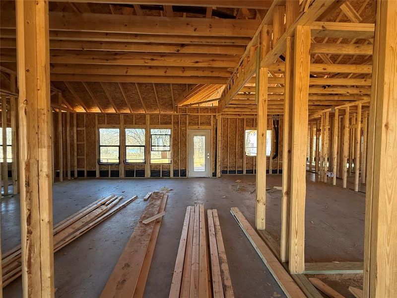 In-progress construction of a new home in Freeman Ranch, Weatherford, TX (Image 4).