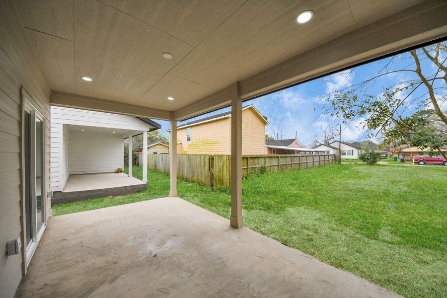 No back neighbors. This property benefits from the privacy and space offered by not having immediate rear neighbors.