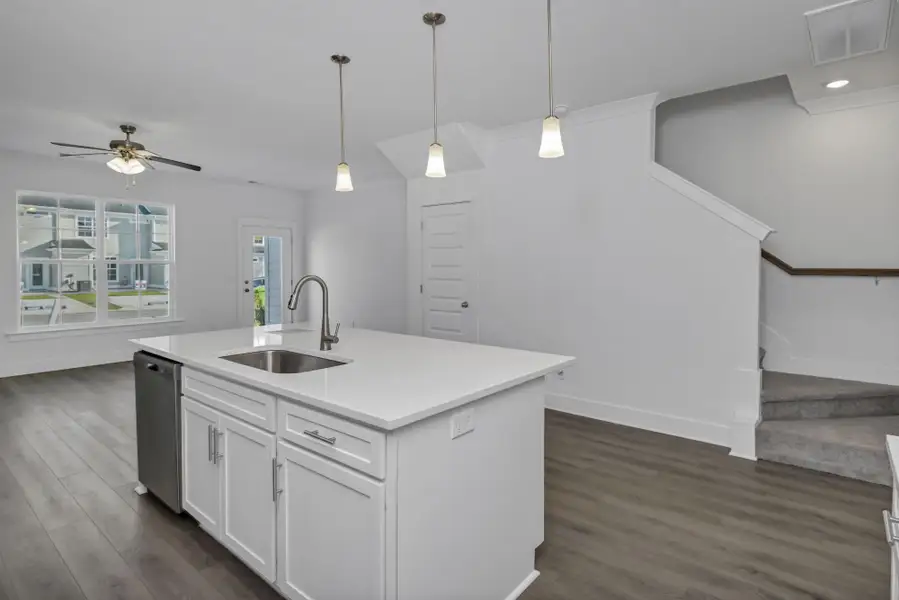 Furnished interior view inside a new home in Lake Carolina Townhomes, Columbia (Image 8).
