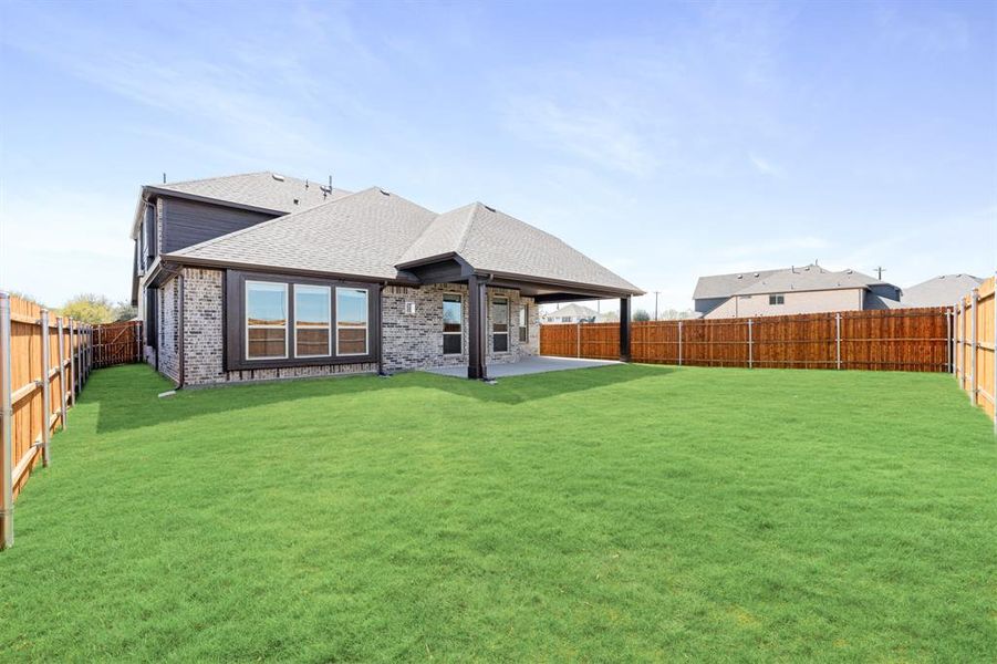 Exterior details and patio area of a home in Glenwood Meadows, Argyle (Image 4). Exterior details and patio area of a home in Glenwood Meadows, Argyle (Image 4).