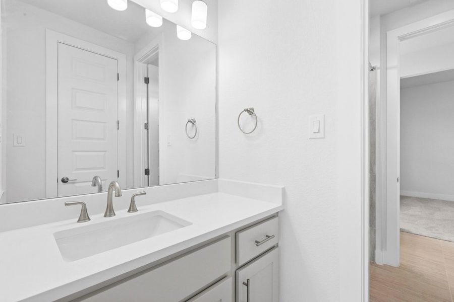 Furnished interior view inside a new home in Leander Estates, Leander (Image 13).