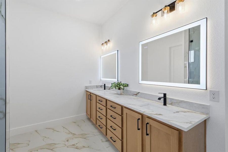 Furnished interior view inside a new home in , Denton (Image 19).