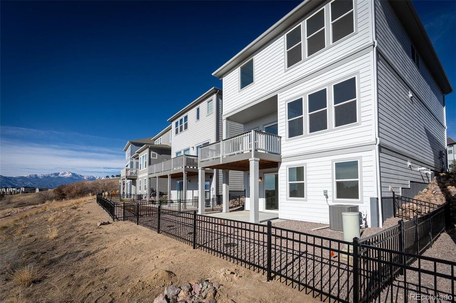 Exterior details and patio area of a home in Trailside at Cottonwood Creek, Colorado Springs (Image 25). Exterior details and patio area of a home in Trailside at Cottonwood Creek, Colorado Springs (Image 25).