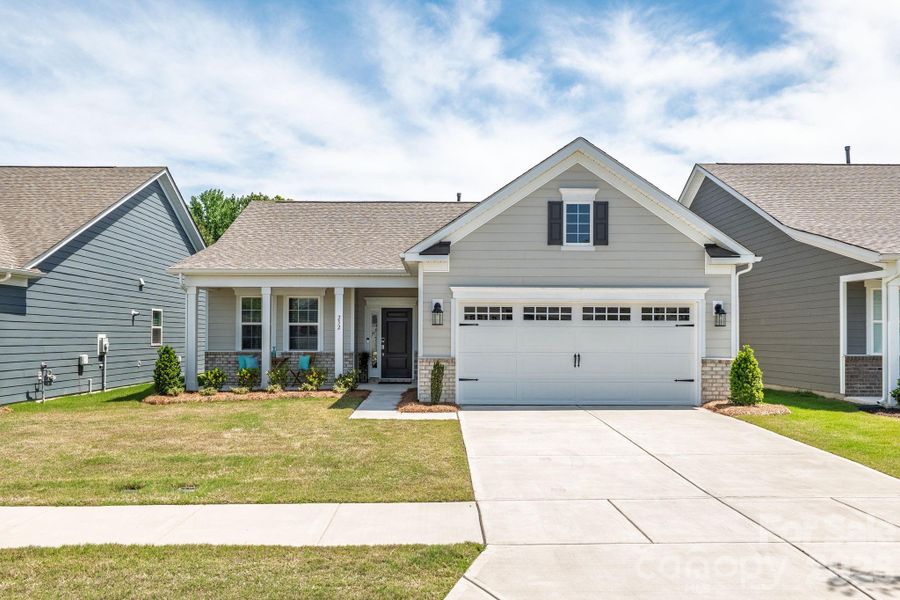 Front exterior of a new home in Esplanade at Northgate, Indian Trail, NC, highlighting curb appeal (Image 23).