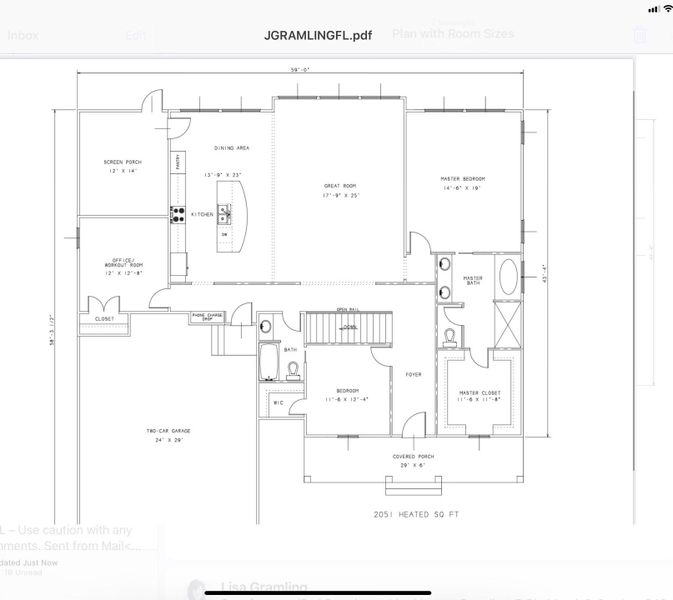 2D floor plan layout of this home in , Santee, SC (Image 4).