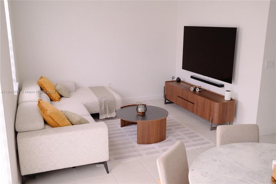 Furnished interior view inside a new home in , Miami (Image 3).