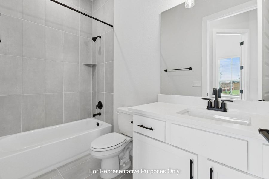 Furnished interior view inside a new home in Cedar Brook, Leander (Image 4).