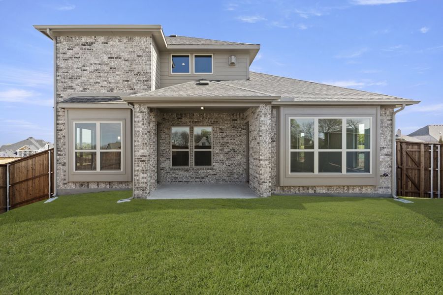 Exterior details and patio area of a home in Providence Cove, McKinney (Image 4). Exterior details and patio area of a home in Providence Cove, McKinney (Image 4).