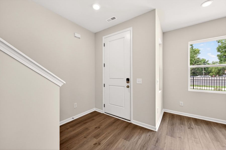 Spacious, unfurnished interior of a new home in Amplitude, Charlotte (Image 14). Spacious, unfurnished interior of a new home in Amplitude, Charlotte (Image 14).