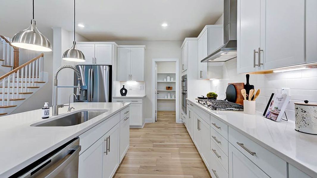 Furnished interior view inside a new home in Bridgeberry, Holly Springs (Image 11).