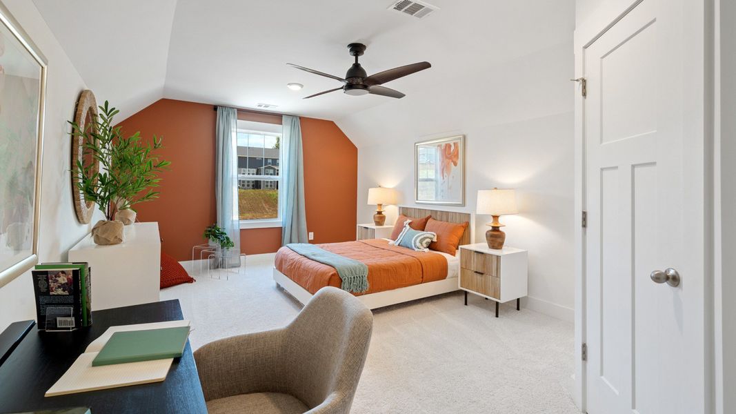 Furnished interior view inside a new home in Iris Meadows, Moore (Image 10).