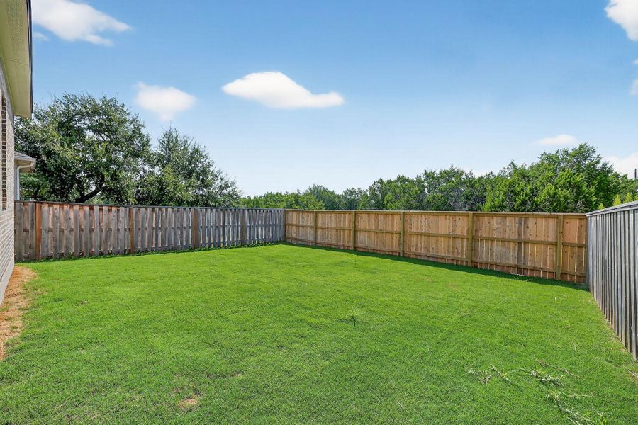 View of fenced backyard View of fenced backyard