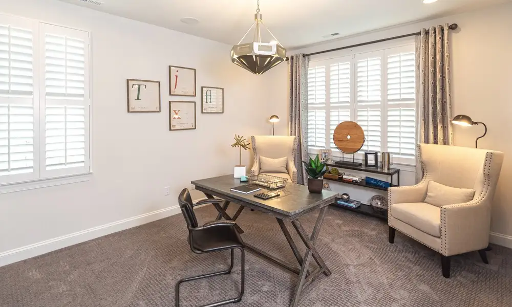 Representative furnished interior of a home built from the Marin by Classica Homes in McLean - Hunts Point, Belmont (Image 13).