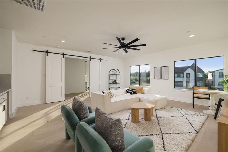 Furnished interior view inside a new home in Dove Station, Grapevine (Image 30).