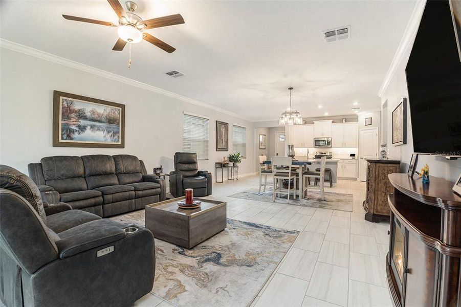 Furnished interior view inside a new home in Angeline Active Adult: Active Adult Manors, Land O' Lakes (Image 14).