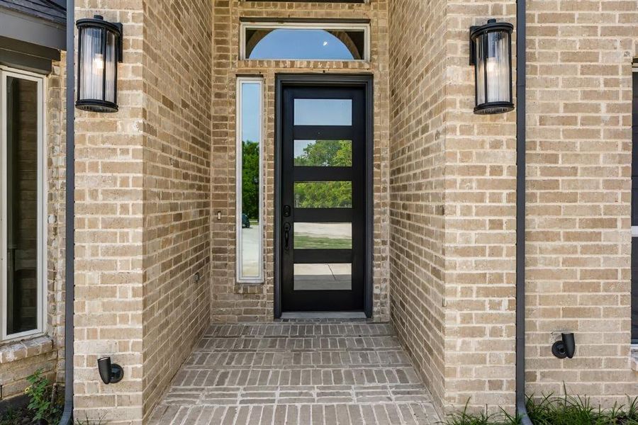 Exterior details and patio area of a home in , Little Elm (Image 26).