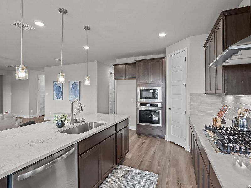 Furnished interior view inside a new home in Ladera, San Antonio (Image 16).