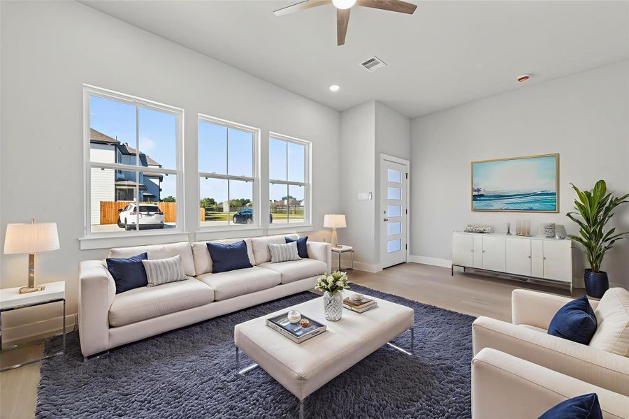 Virtual staging - Family room