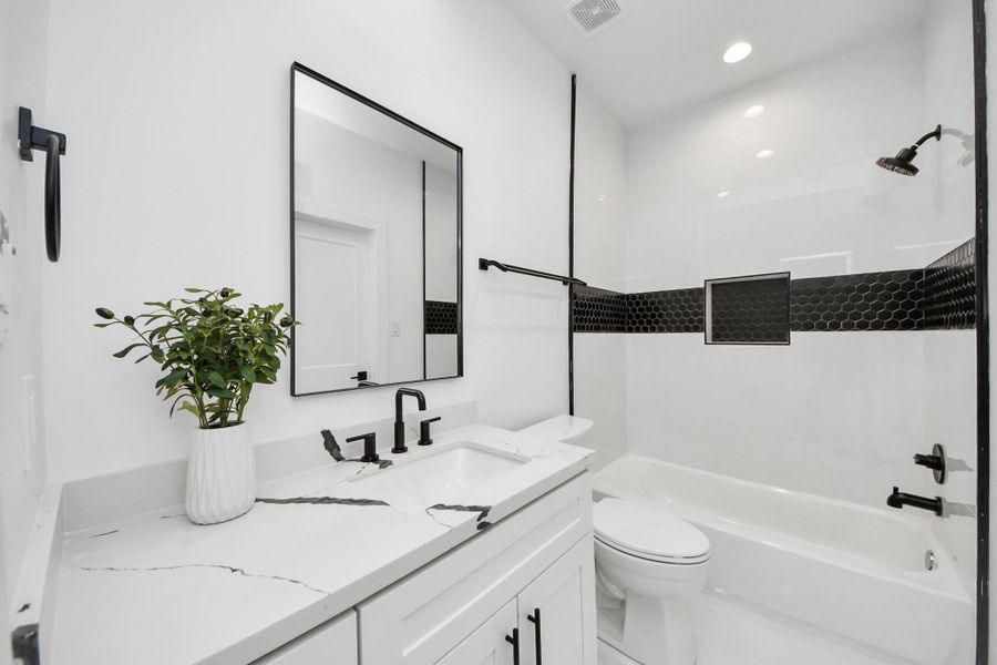 Furnished interior view inside a new home in , Houston (Image 12).