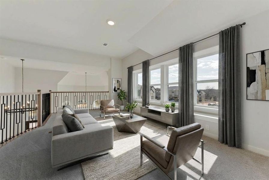 Furnished interior view inside a new home in Trails at Cottonwood Creek, Rowlett (Image 12).