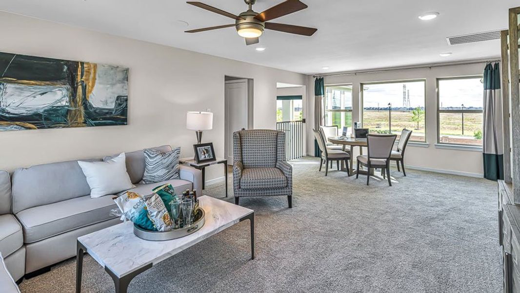 Furnished interior view inside a new home in Avalon at Cypress, Cypress (Image 40).