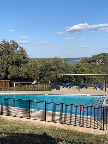 View of pool