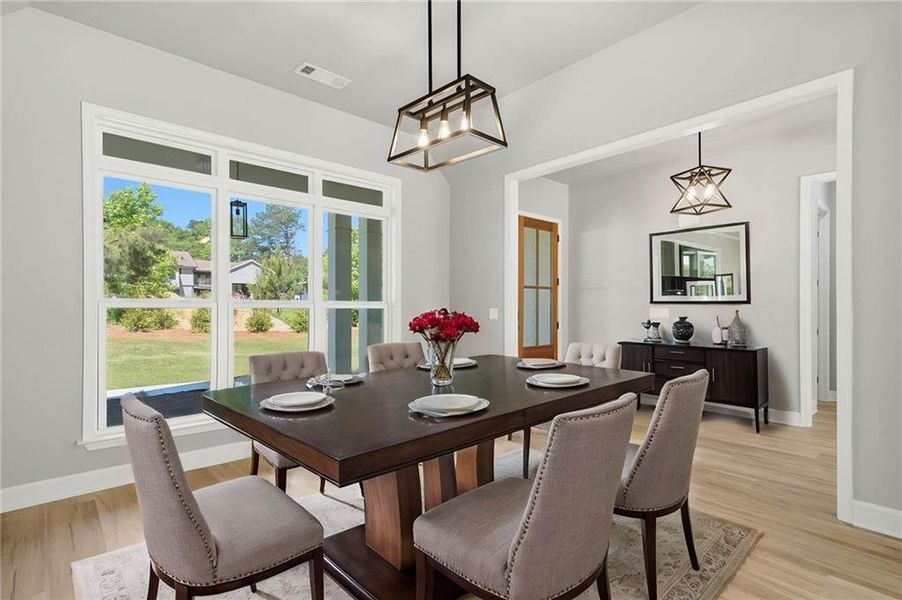 Furnished interior view inside a new home in , Cumming (Image 43).