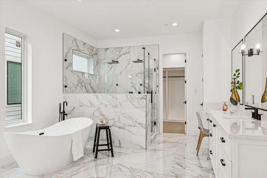 Furnished interior view inside a new home in , Bellaire (Image 24).