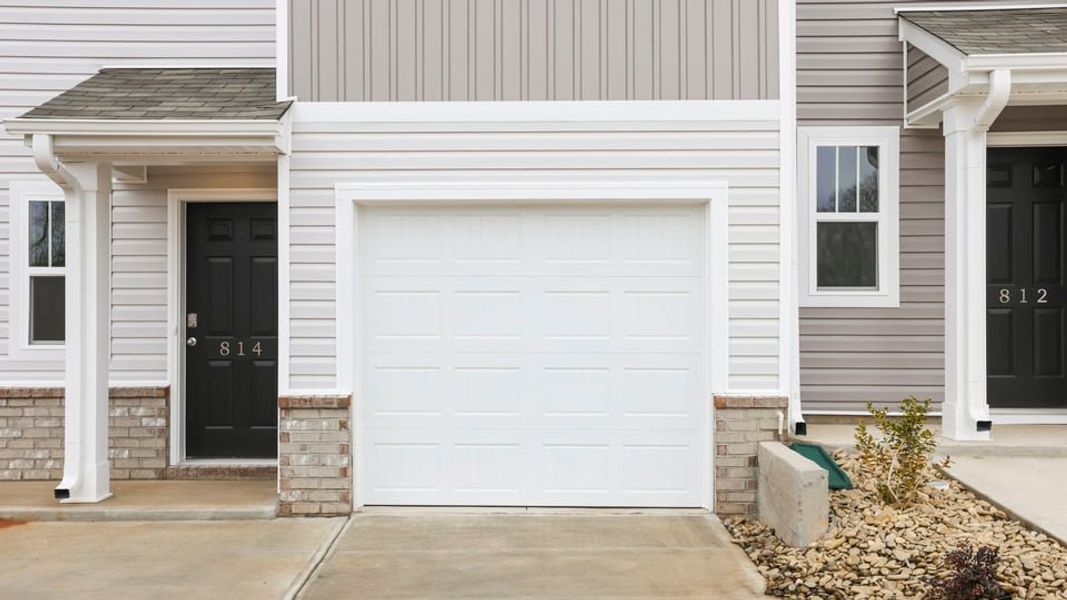 Exterior details and patio area of a home in Covington Village, Greer (Image 3).