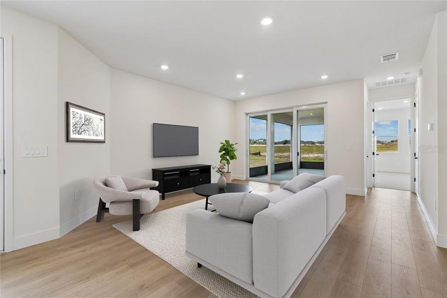 Furnished interior view inside a new home in Gracewater at Sarasota, Sarasota (Image 7).