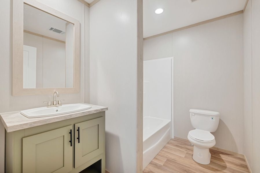 Furnished interior view inside a new home in , Cross (Image 13).