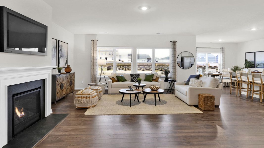 Representative furnished interior of a home built from the Denton by D.R. Horton in Harbor Crest, Ooltewah (Image 12).