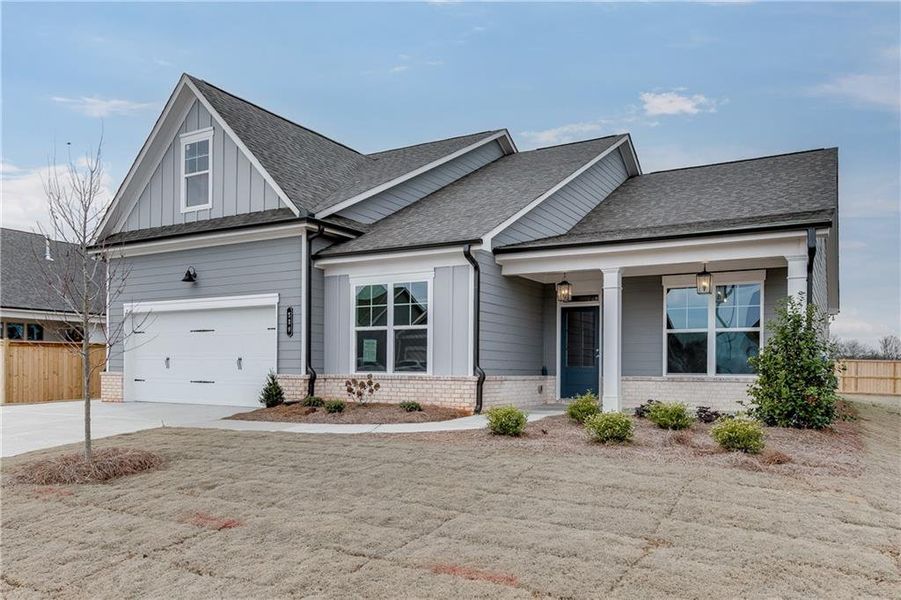 Front exterior of a new home in , Jefferson, GA, highlighting curb appeal (Image 1).