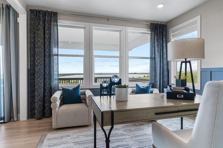 Representative furnished interior of a home built from the Steamboat | A Multi-Gen Home by Taylor Morrison in Trailstone, Arvada (Image 22).