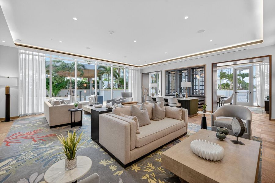 Furnished interior view inside a new home in , Fort Lauderdale (Image 13). Furnished interior view inside a new home in , Fort Lauderdale (Image 13).