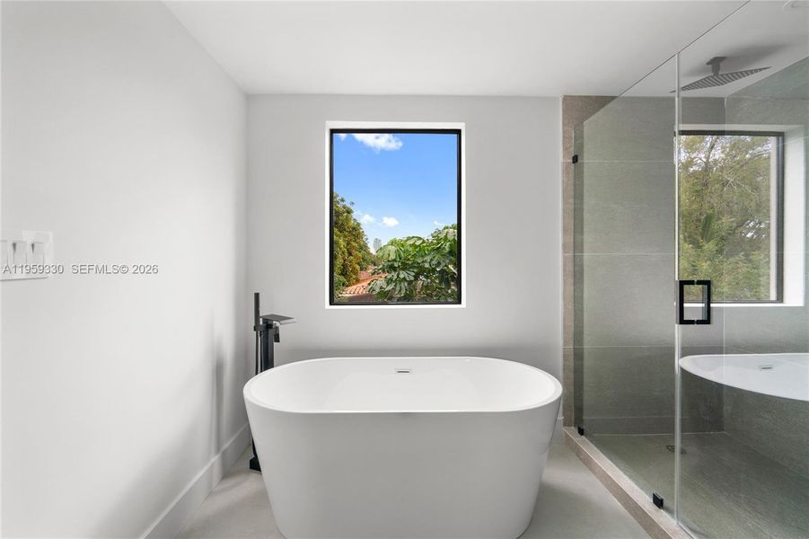 Furnished interior view inside a new home in , Miami (Image 10).