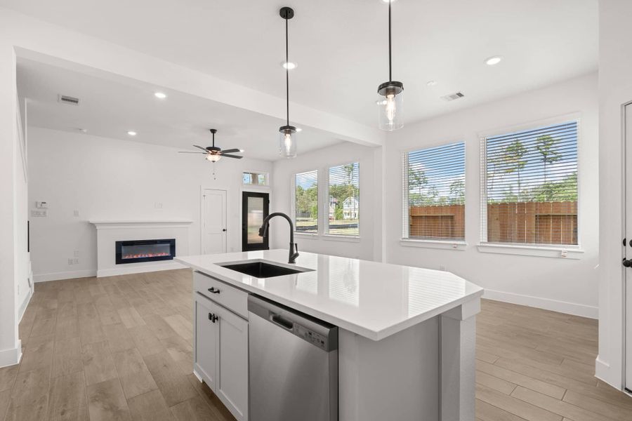 Furnished interior view inside a new home in Santa Rita Ranch, Liberty Hill (Image 8).