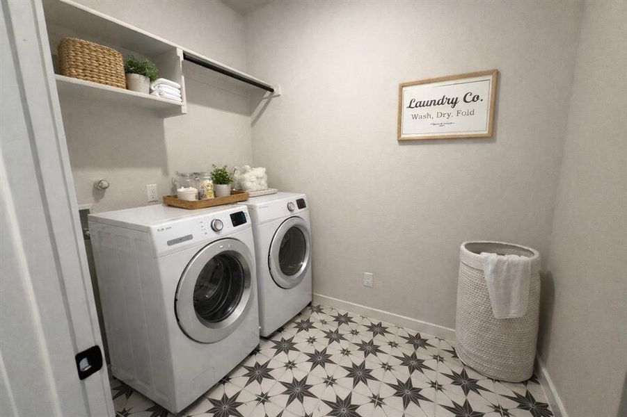 AI Enhanced Laundry Room with Virtual Staging